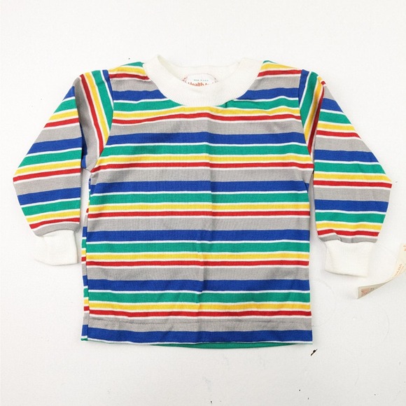 healthtex Other - Vintage Healthtex Primary Striped LS Shirt